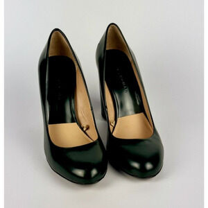 Zara Pumps Size 7 dark green block heels